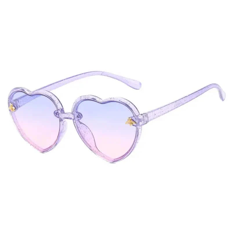 Girls Sunglasses UV Protection Heart Shaped Little Bee Decor Sunshade Glasses DailySale