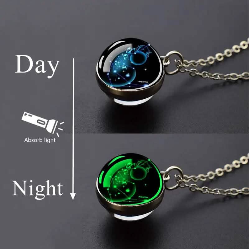Glow-in-the-Dark Zodiac Pendant Necklace DailySale