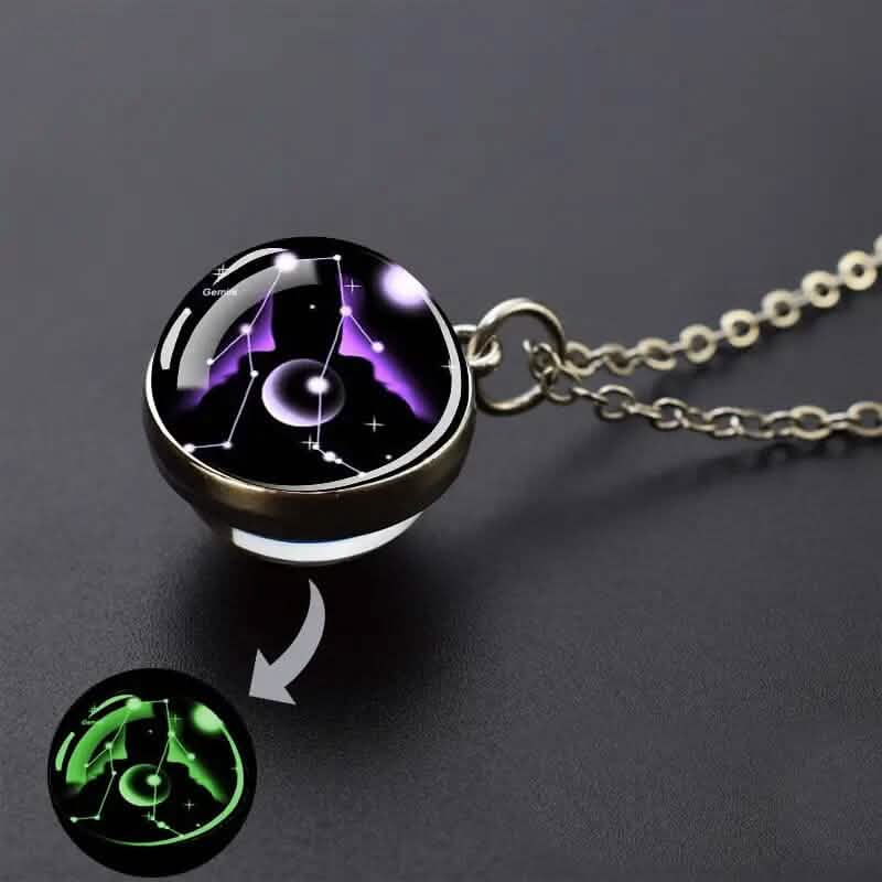 Glow-in-the-Dark Zodiac Pendant Necklace DailySale