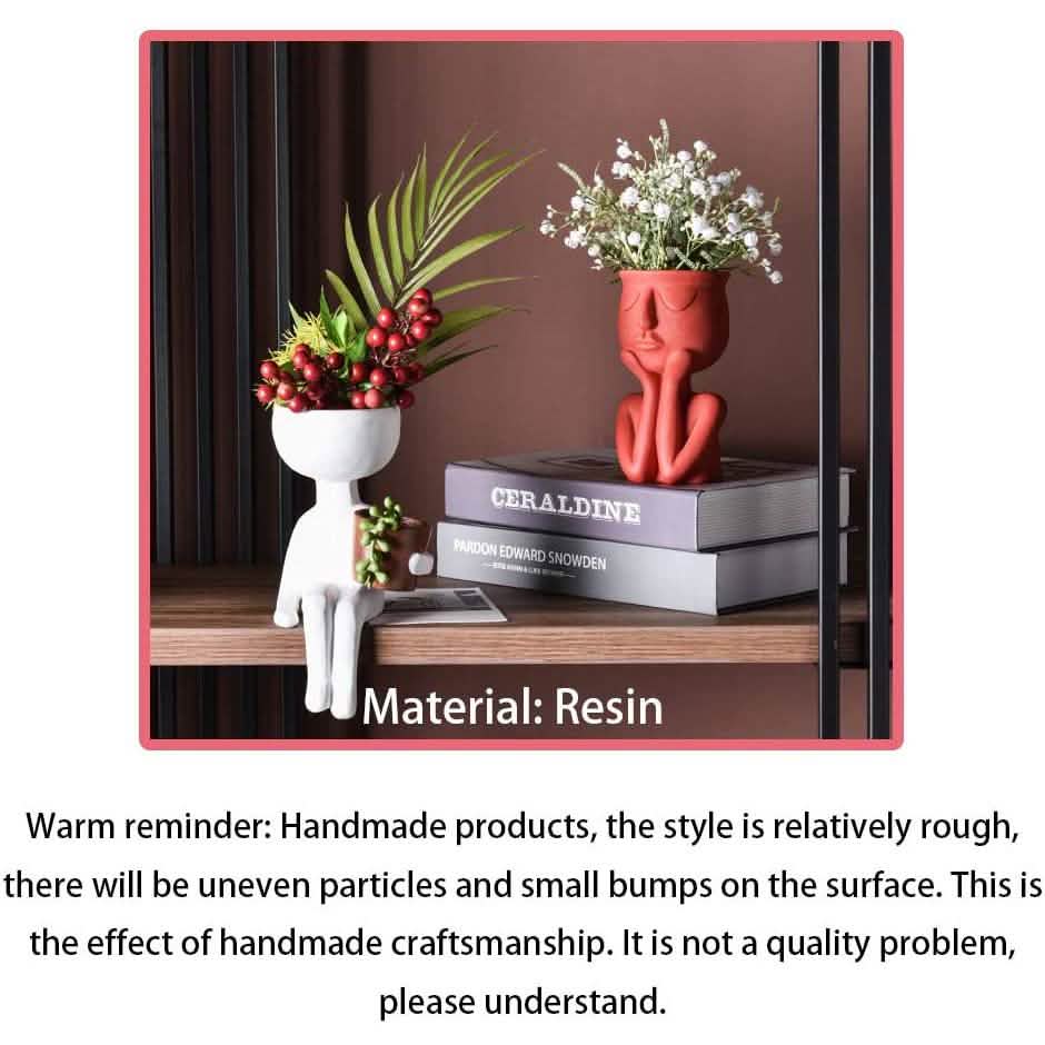 Greneric Character Portrait Flower Pot Resin Succulents Plant Pot DailySale