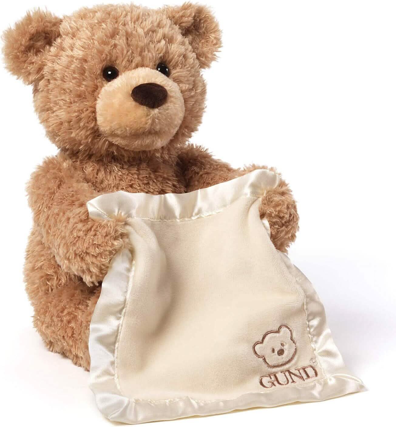 GUND Peek-A-Boo 11.5" Teddy Bear Animated Stuffed Animal Plush DailySale