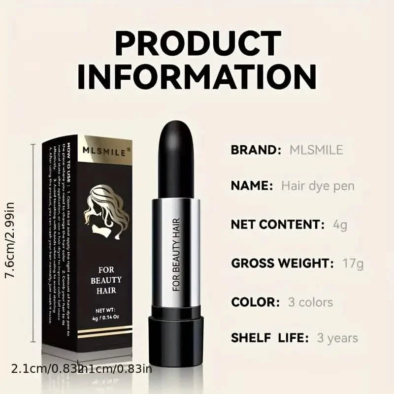 Hair Color Dye Stick, Long-lasting Coverage Of White Grey Hair DailySale
