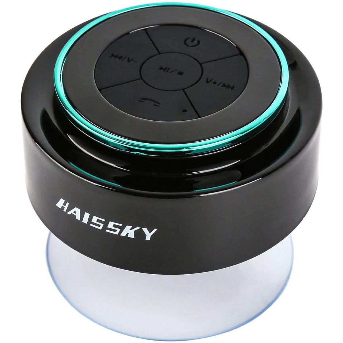 HAISSKY Portable Wireless Waterproof Speaker with FM Radio & Suction Cup DailySale