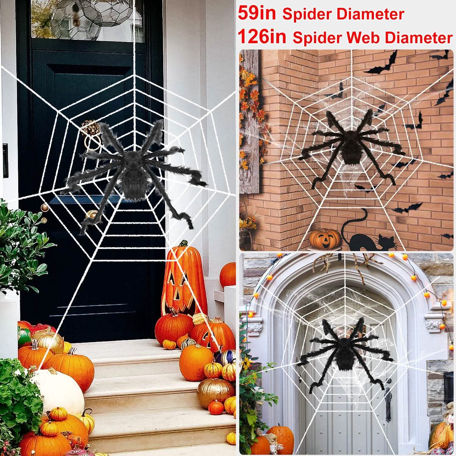 Halloween Decorations Spider Outdoor Stretch Cobweb DailySale