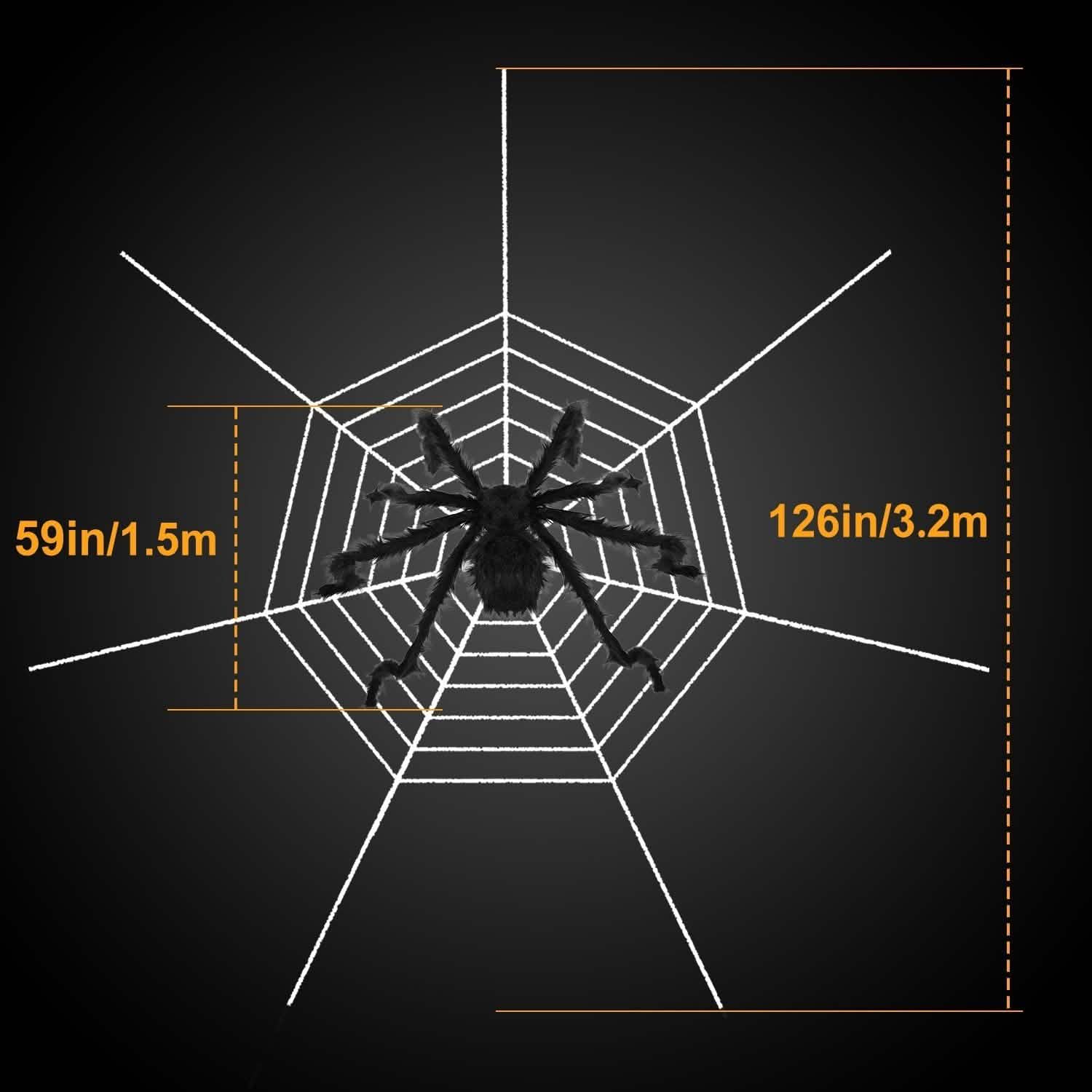 Halloween Decorations Spider Outdoor Stretch Cobweb DailySale