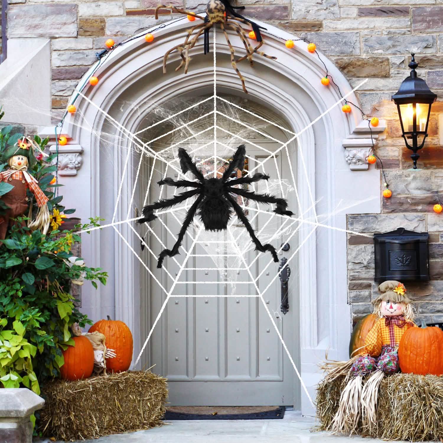 Halloween Decorations Spider Outdoor Stretch Cobweb DailySale