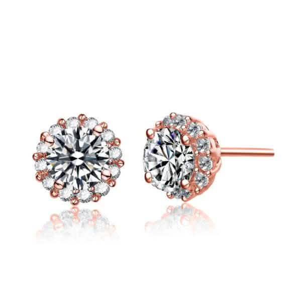 Halo CZ Stud Earring DailySale