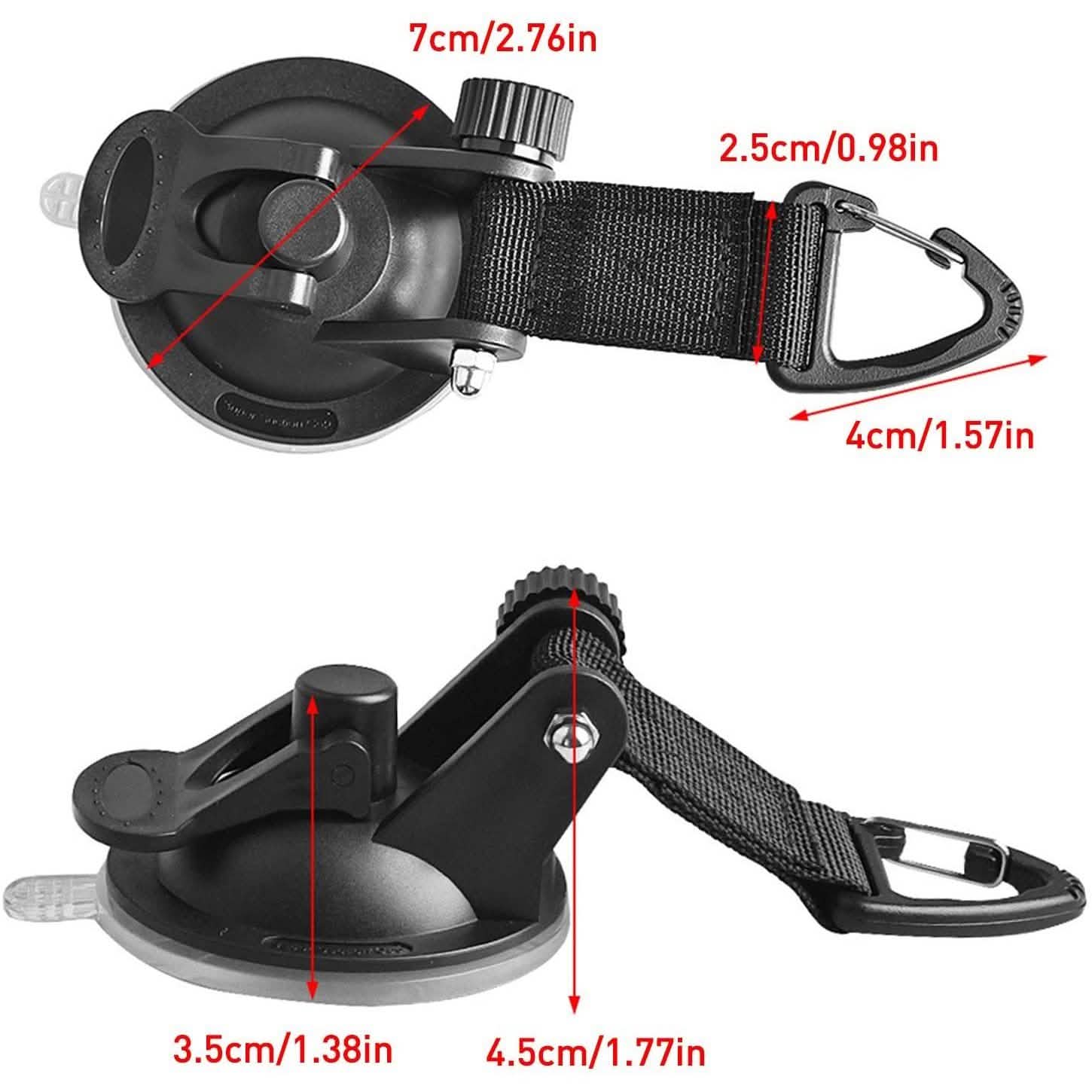 Hamnor Heavy Duty Car Camping Tie Down Suction Cups with Hooks DailySale