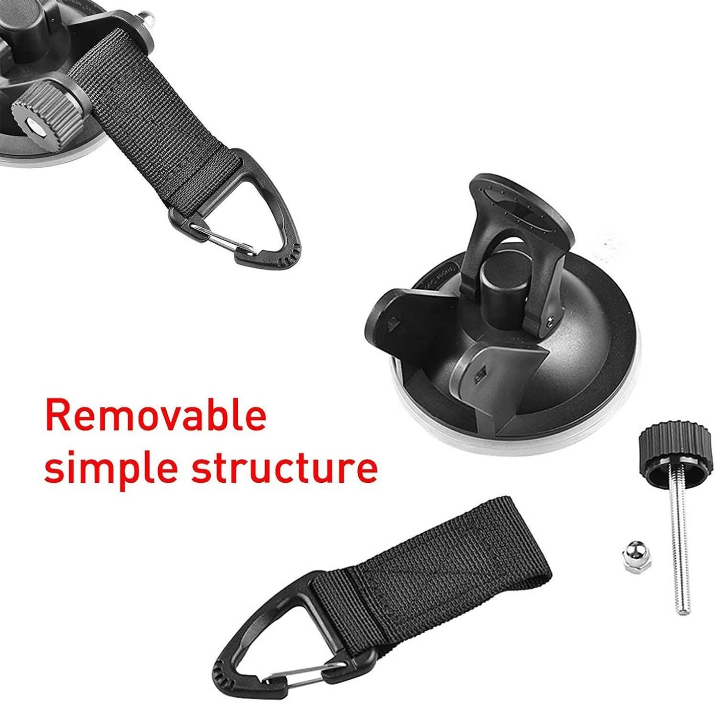 Hamnor Heavy Duty Car Camping Tie Down Suction Cups with Hooks DailySale