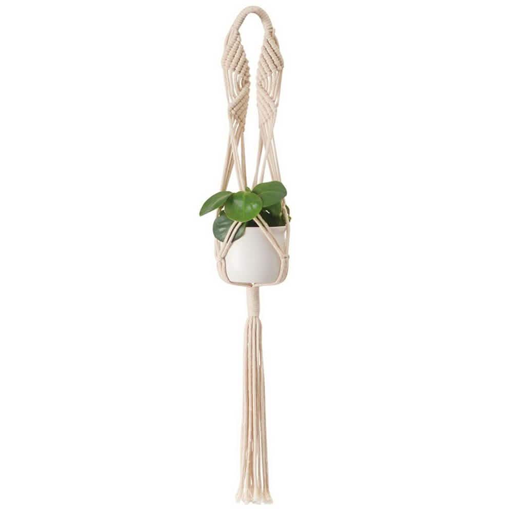 Hand Woven Macrame Tapestry Plant Hanger Holder DailySale