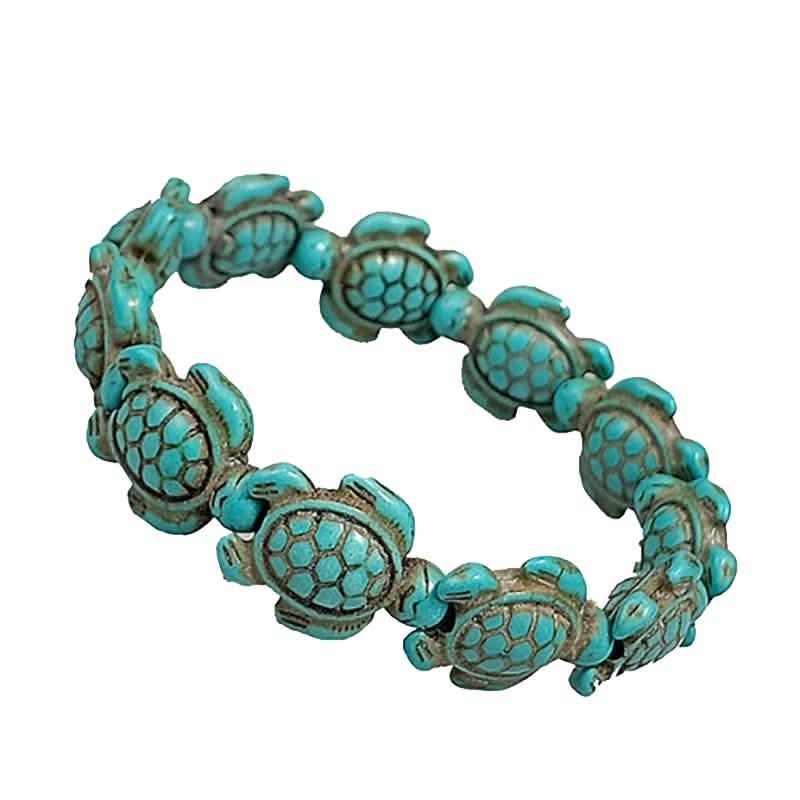 Handmade Turquoise Hawaiian Sea Turtles Bracelet DailySale