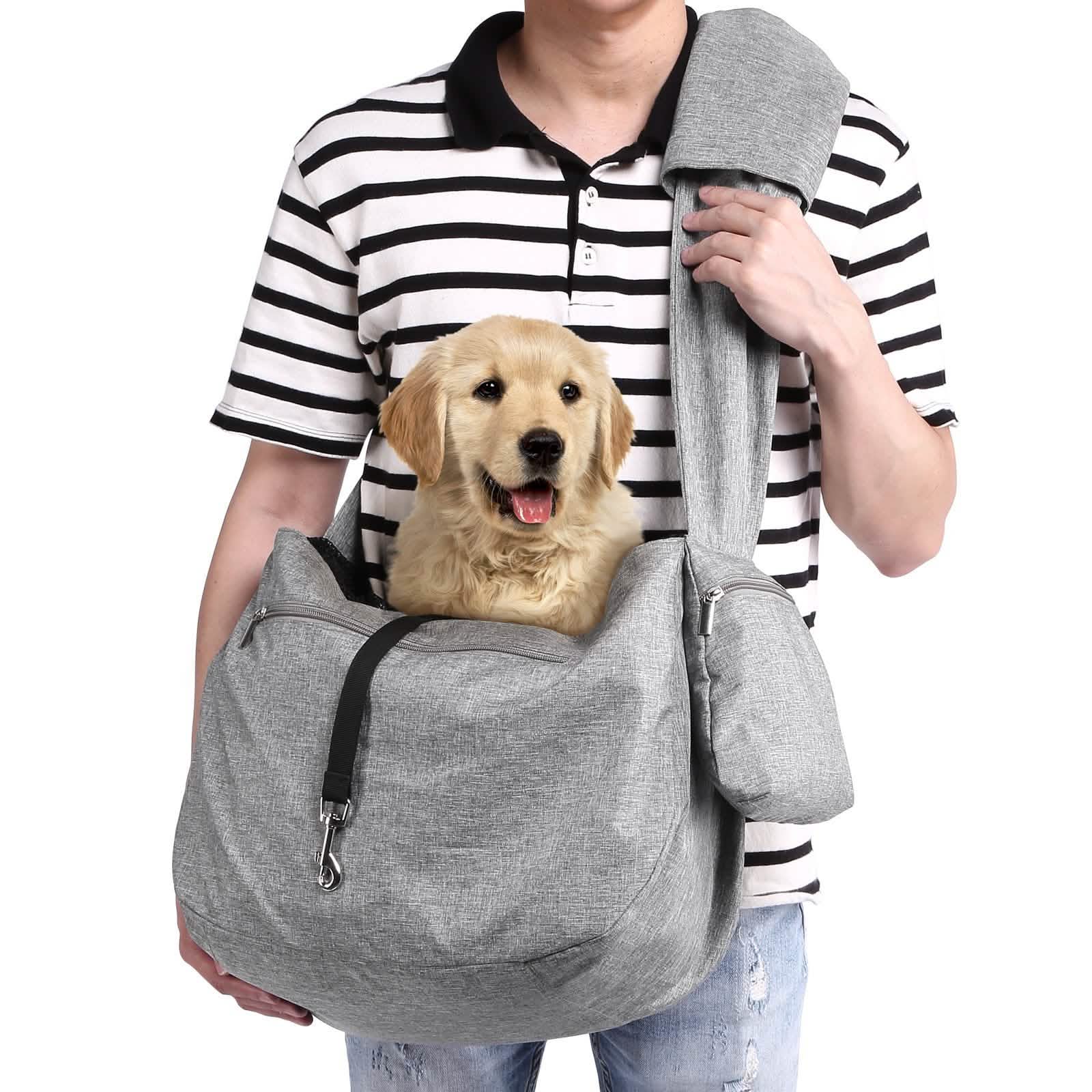 Hands-Free Adjustable Strap Pet Sling Carrier DailySale