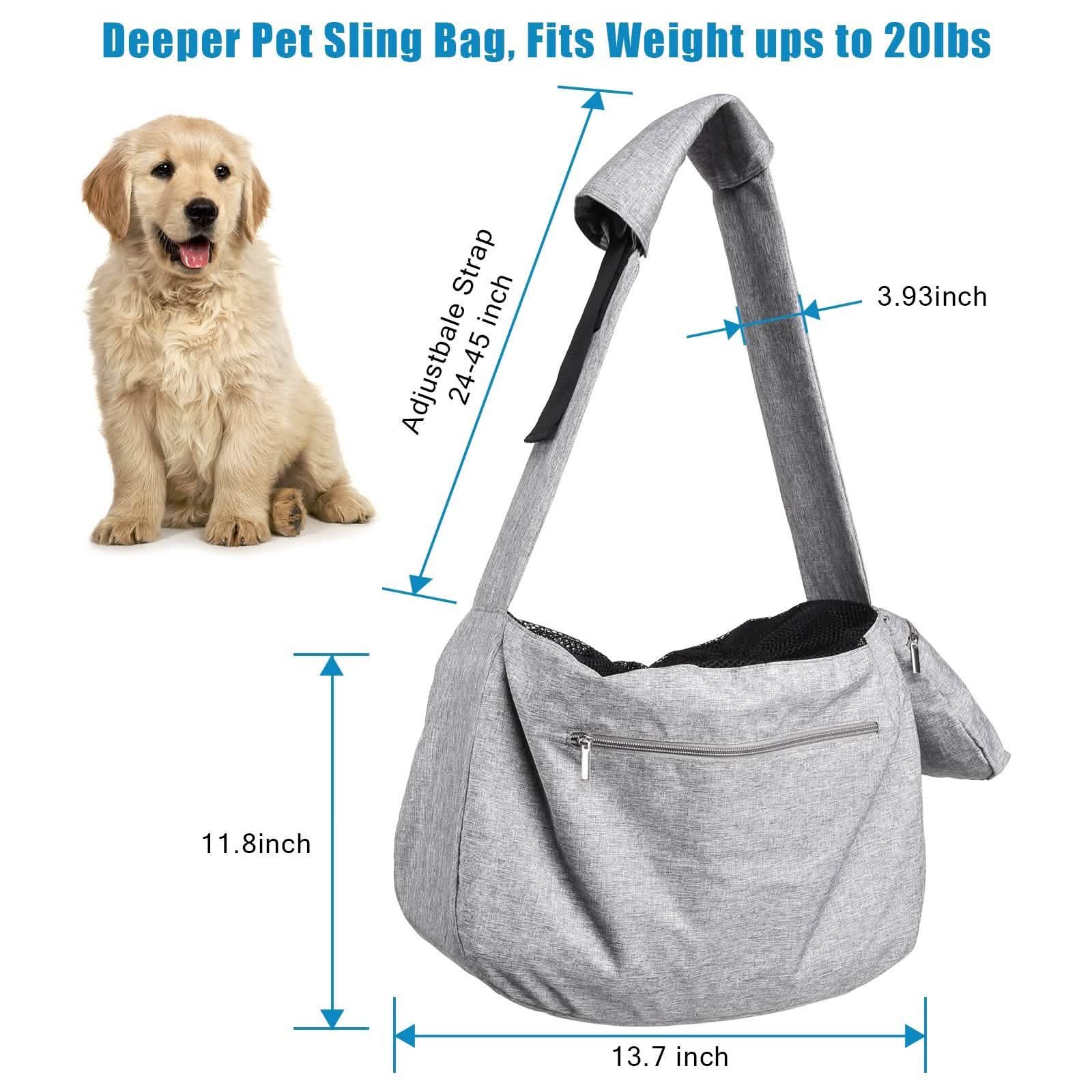 Hands-Free Adjustable Strap Pet Sling Carrier DailySale
