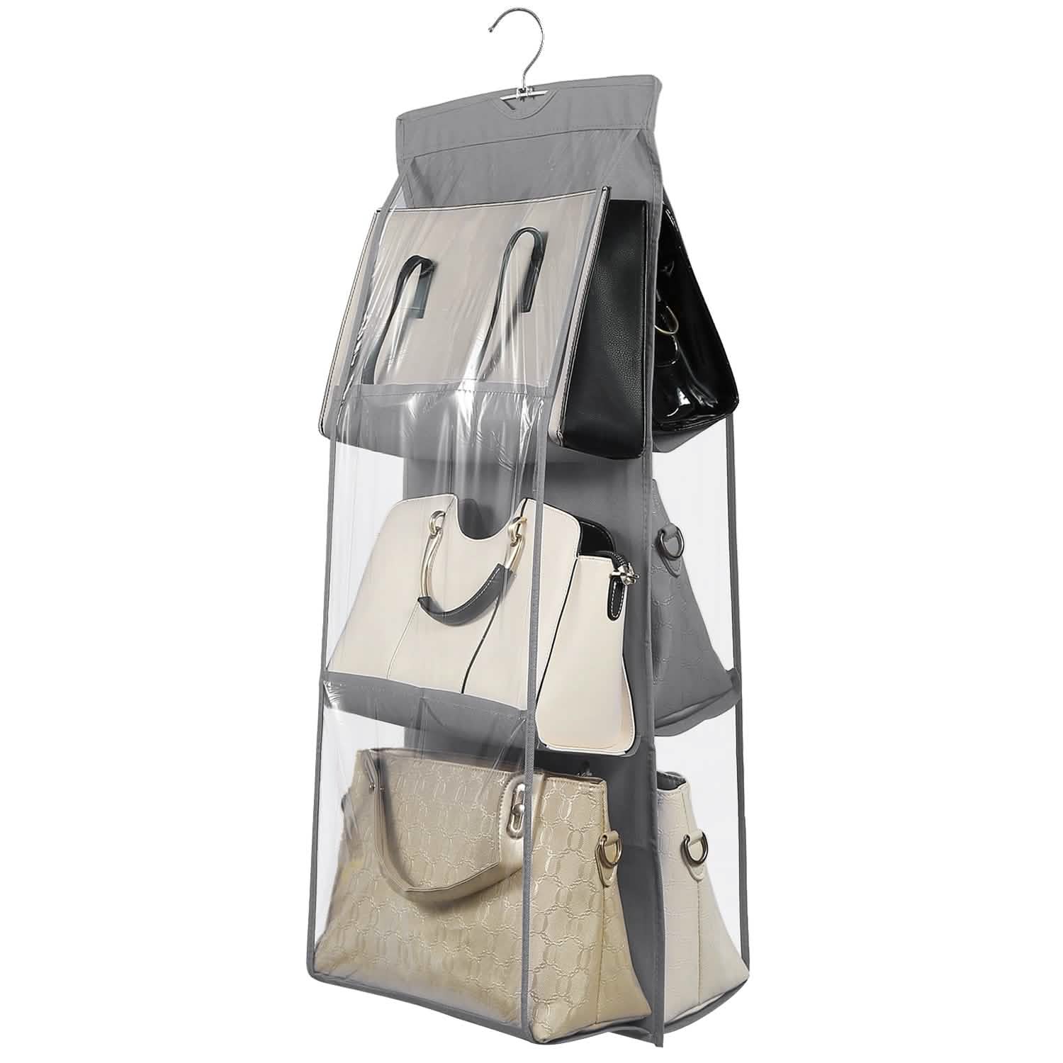 Hanging HandBag Organizer with 6 Pockets Closet Purse Storage DailySale