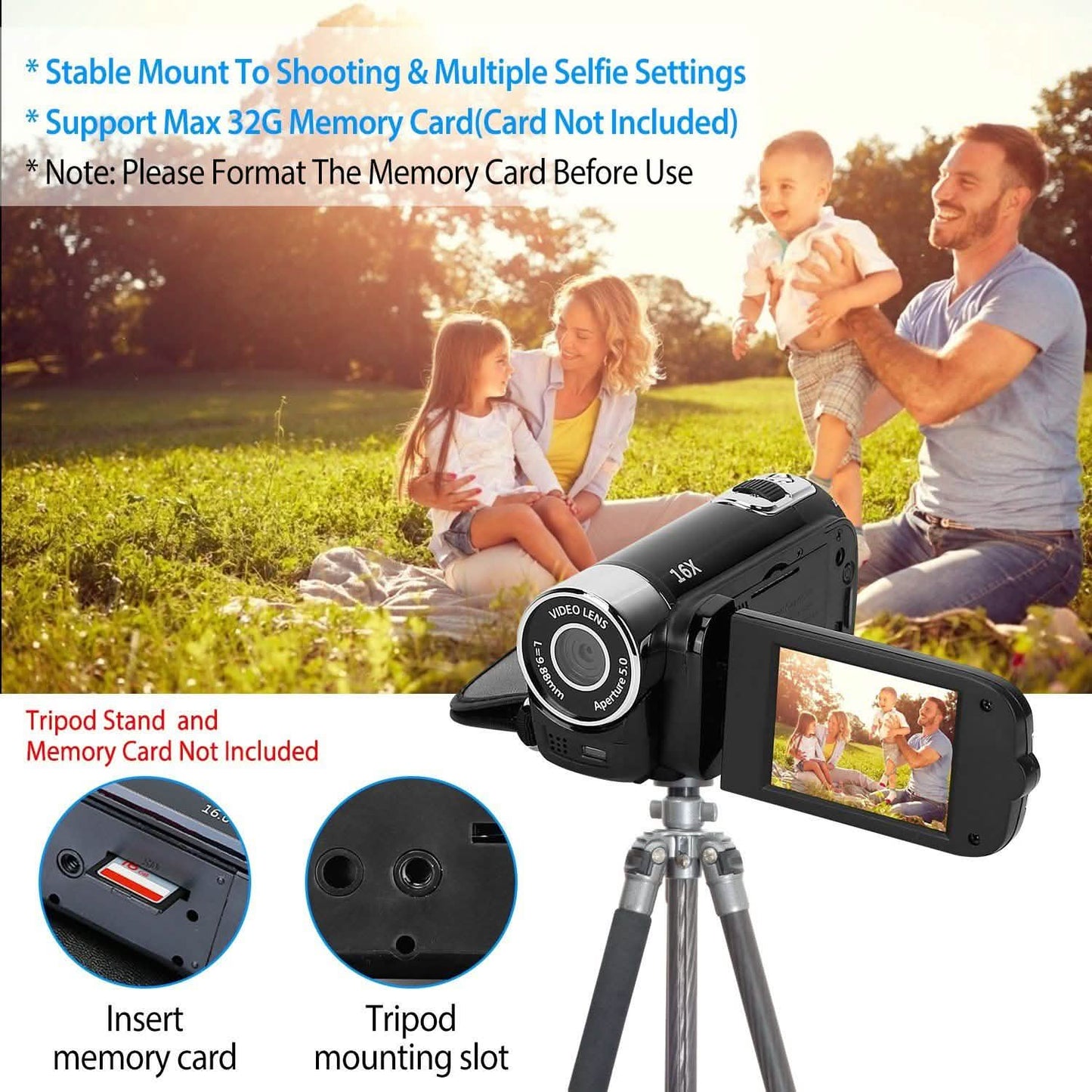 HD 1080P Digital Video Camcorder 16x Zoom DV Camera DailySale