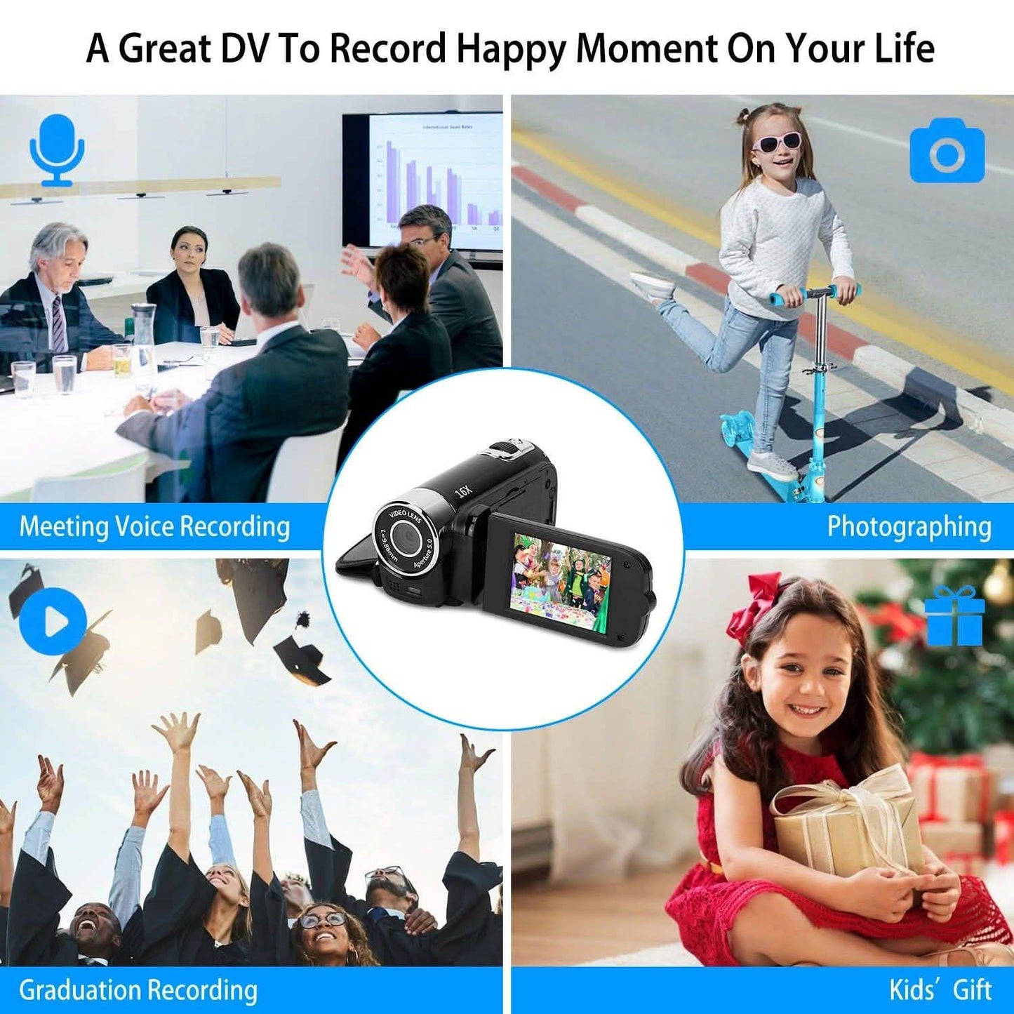 HD 1080P Digital Video Camcorder 16x Zoom DV Camera DailySale