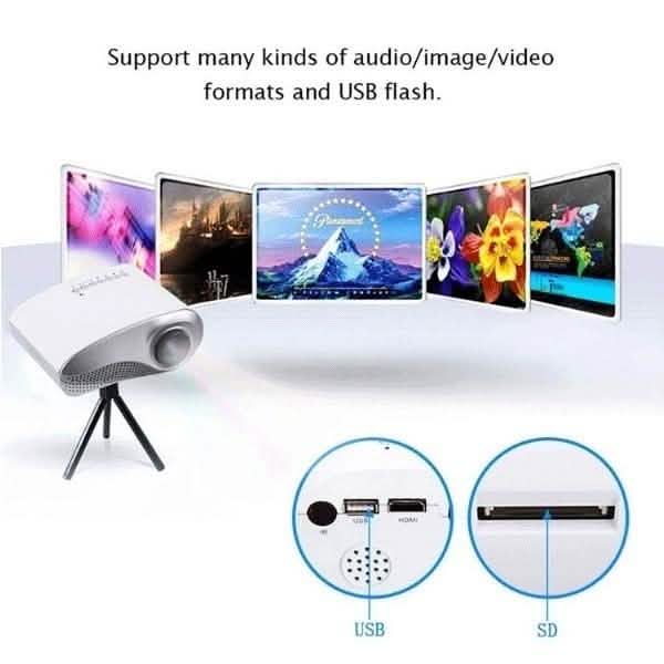 HD LED Projector Mini 3D Home Theater Cinema DailySale