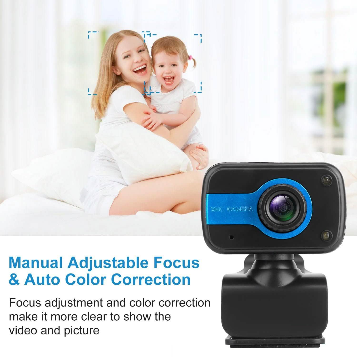 HD Webcam USB PC with Microphone Rotatable Clip DailySale