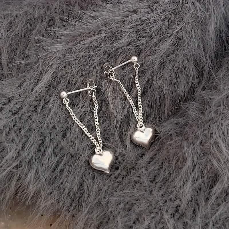 Heart-Shaped Dangle Earrings DailySale