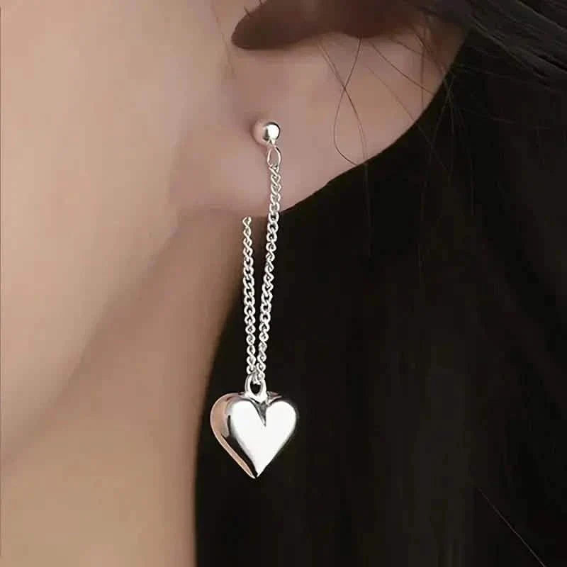 Heart-Shaped Dangle Earrings DailySale