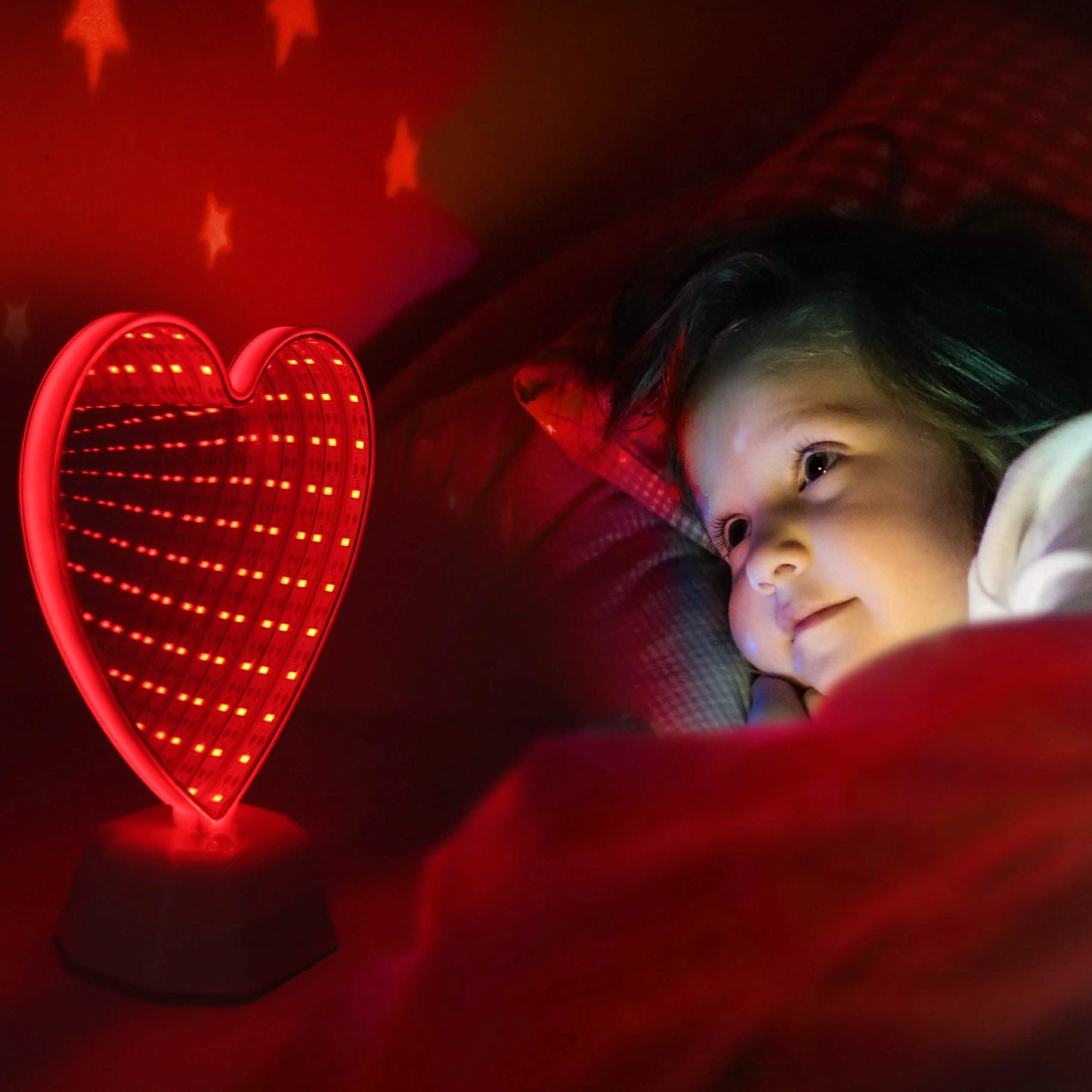 Hearth and Haven Laser Night Light Desktop Decorative Infinity Mirror DailySale