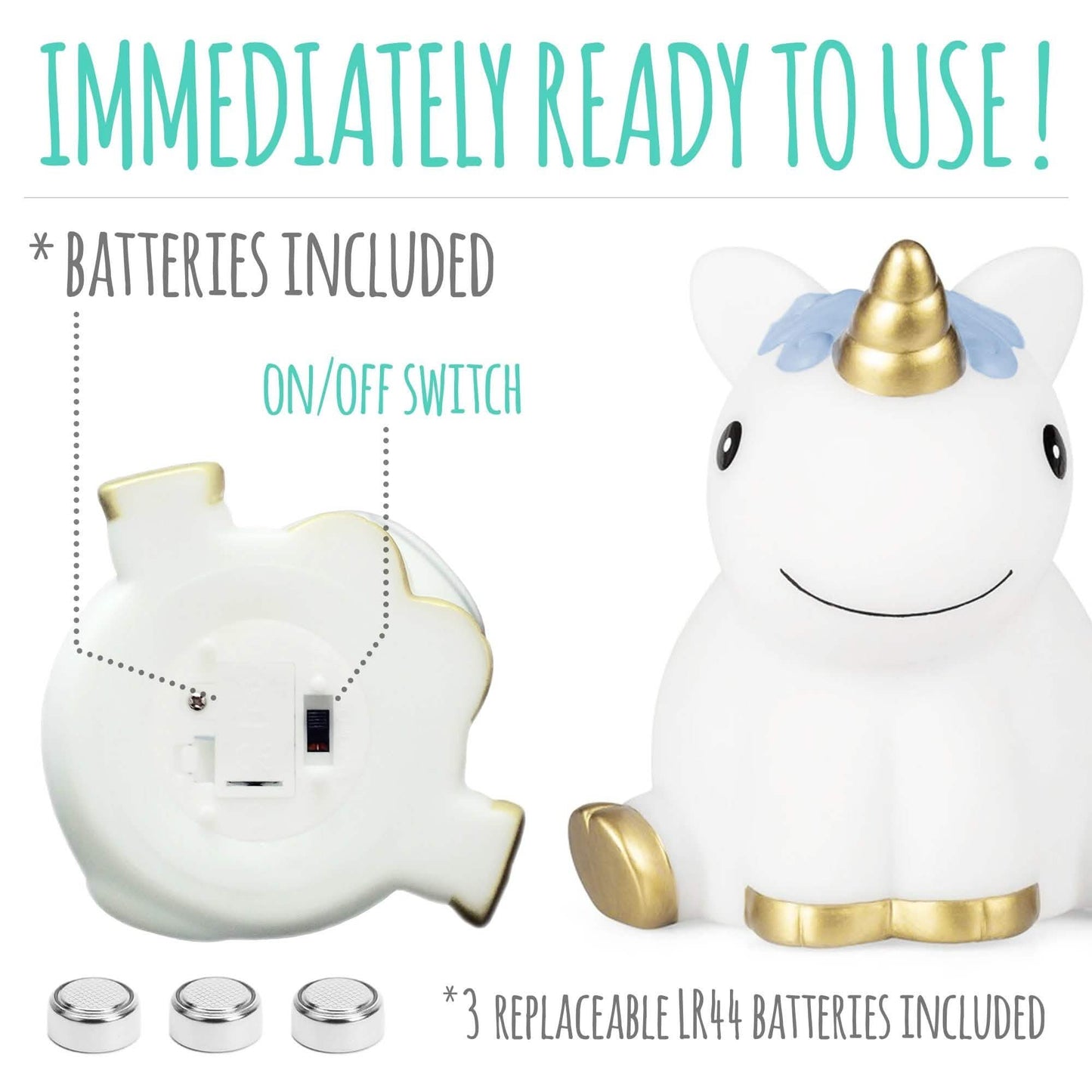 Hearth & Haven Multi Color Unicorn Night Light DailySale