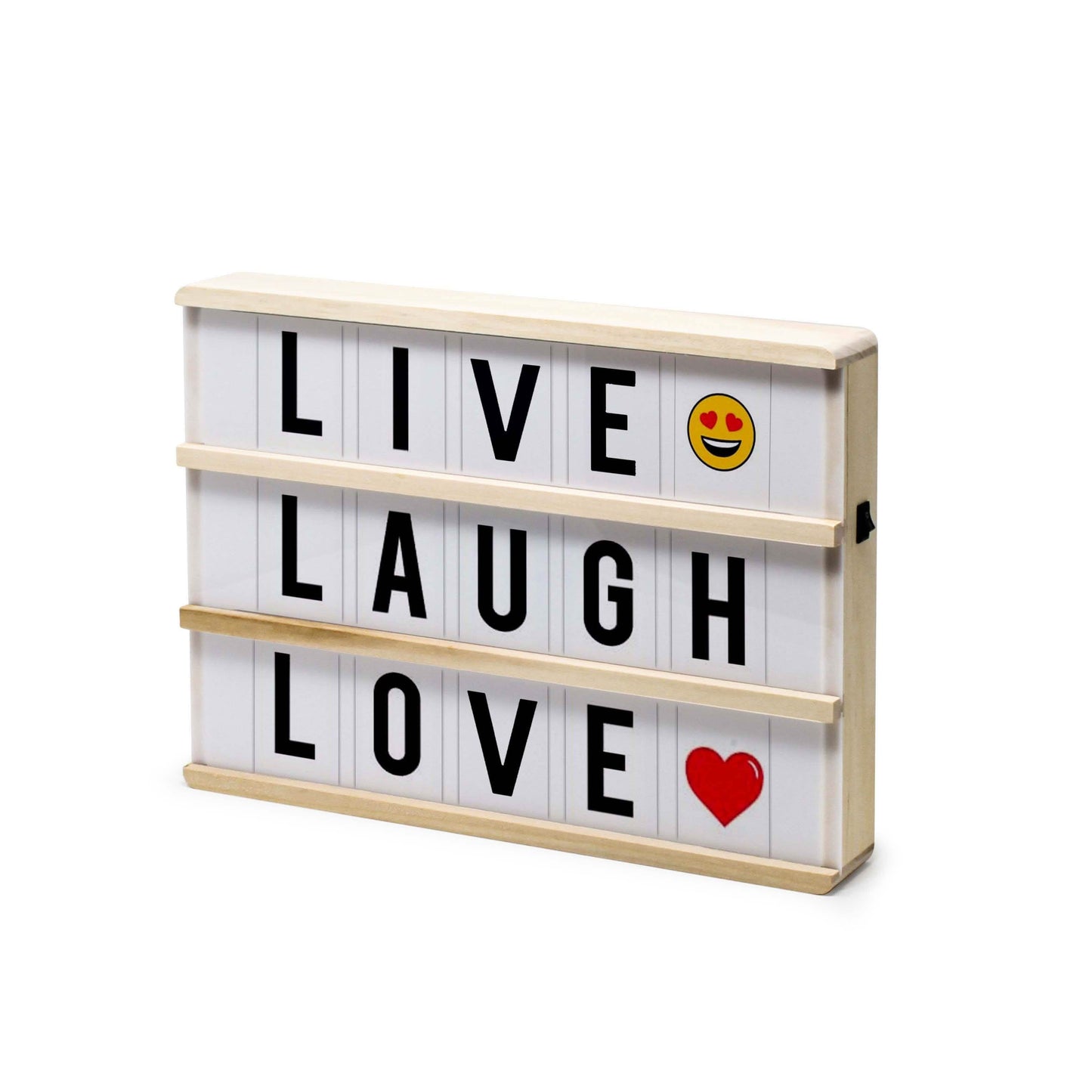Hearth & Haven Wooden LED Light-Up Message Lightbox DailySale