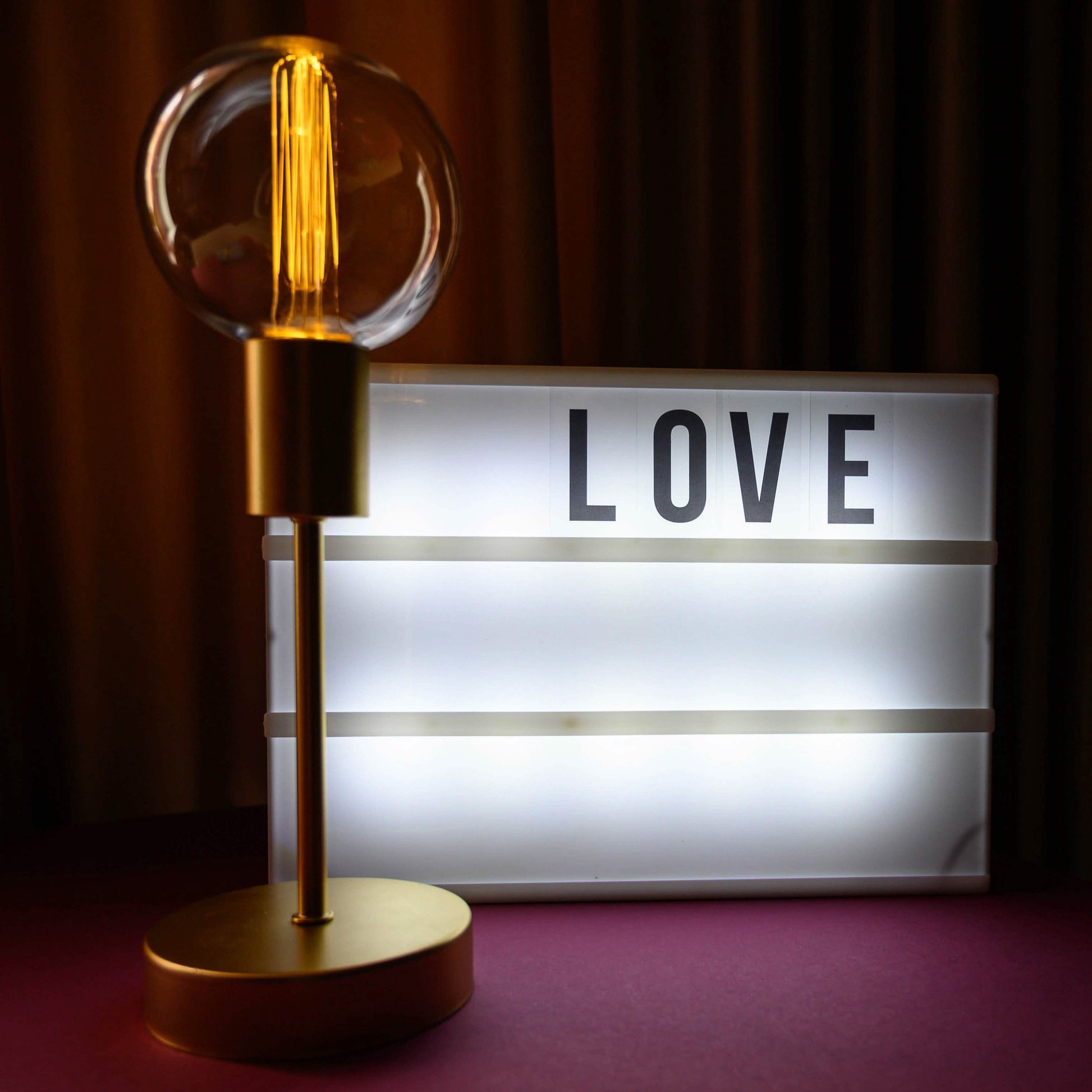 Hearth & Haven Wooden LED Light-Up Message Lightbox DailySale