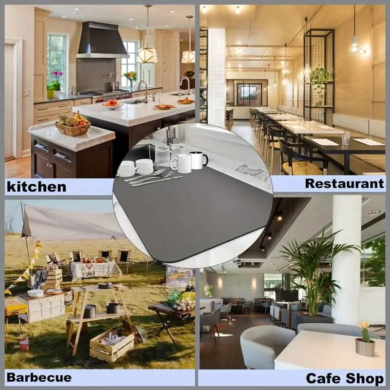 Heat Resistant Drainer Mat with Non-Slip Rubber Back DailySale