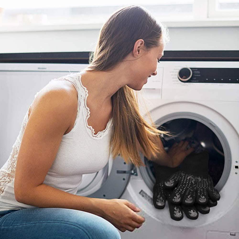 Heat Resistant Grilling Long Silicone Non-Slip Gloves DailySale