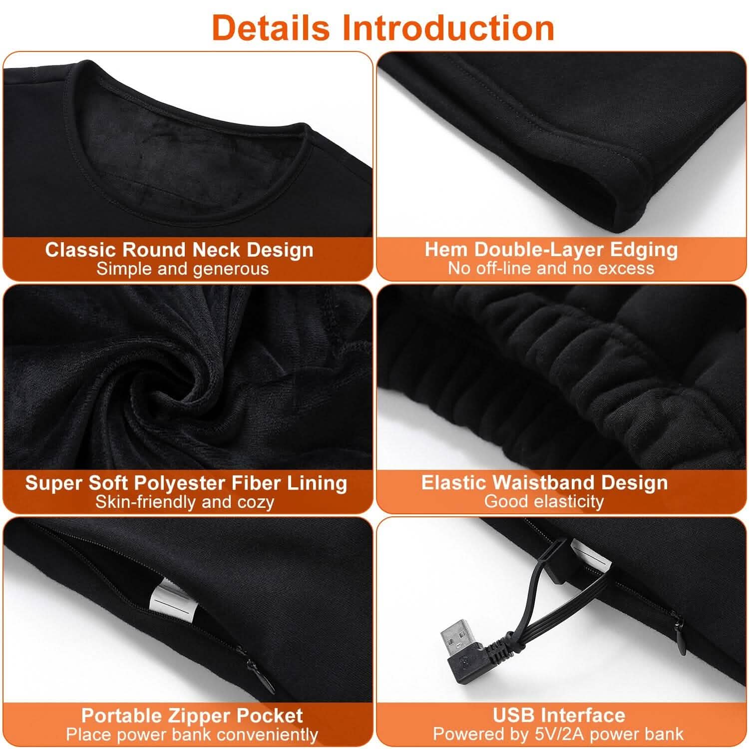 Heated Underwear Long Shirt and Pants Set DailySale