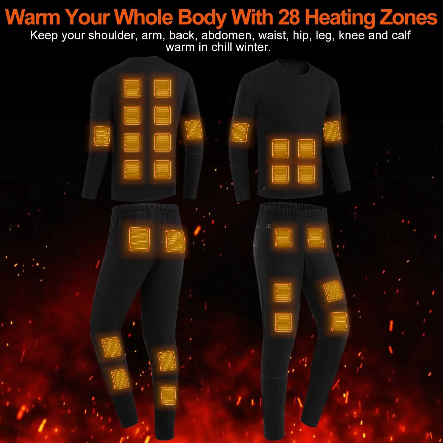 Heated Underwear Long Shirt and Pants Set DailySale
