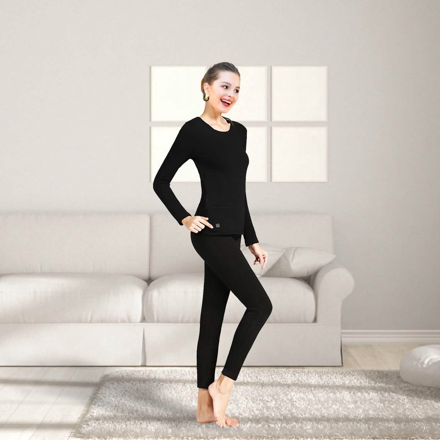 Heated Underwear Long Shirt and Pants Set DailySale