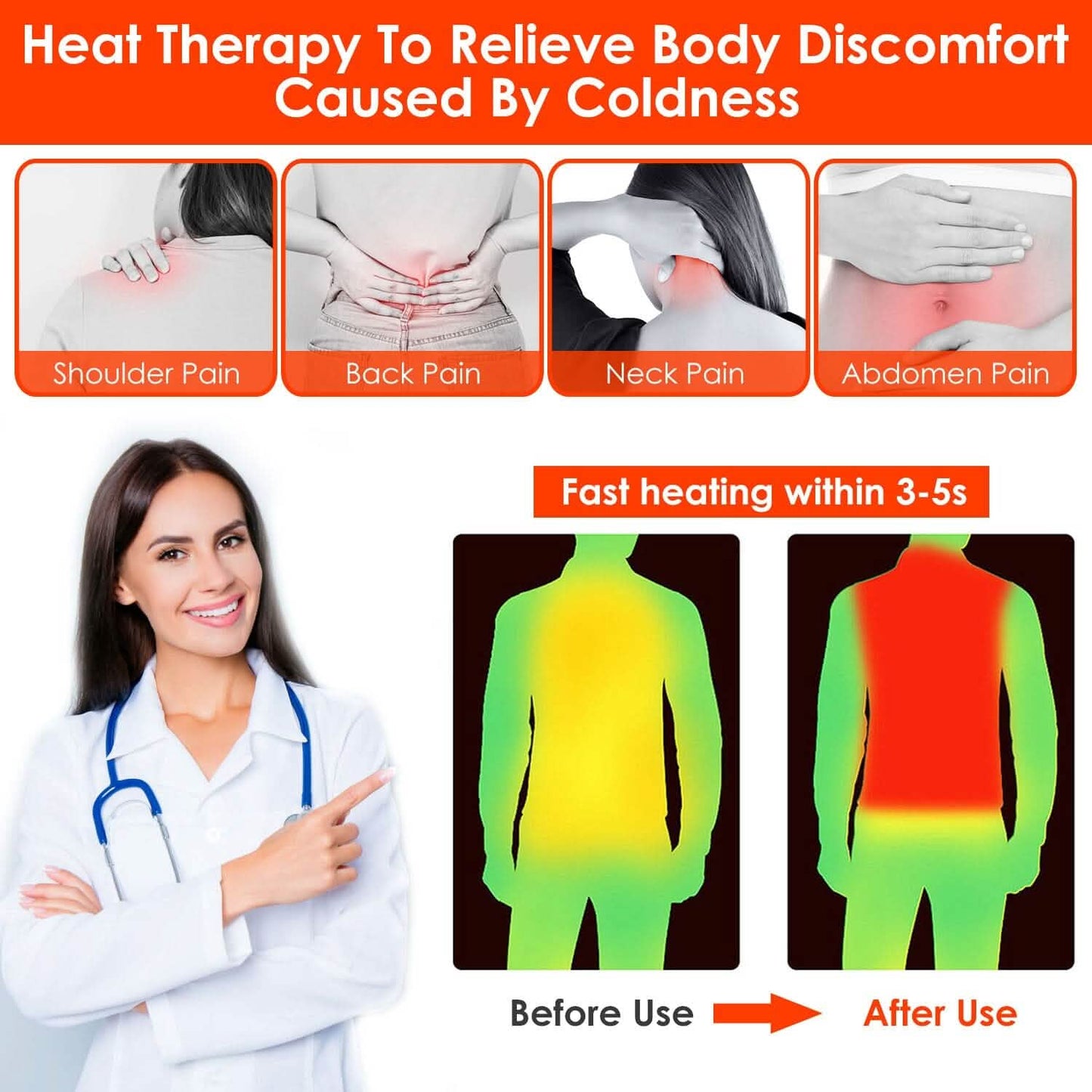 Heated Vest Electric USB Jacket with 3 Temperature Levels DailySale