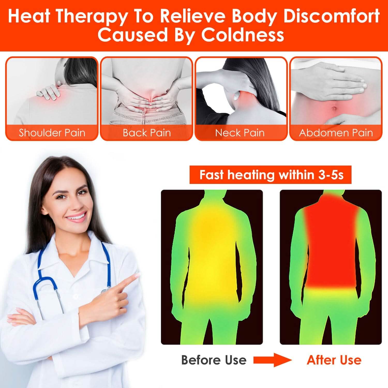 Heated Vest Electric USB Jacket with 3 Temperature Levels DailySale