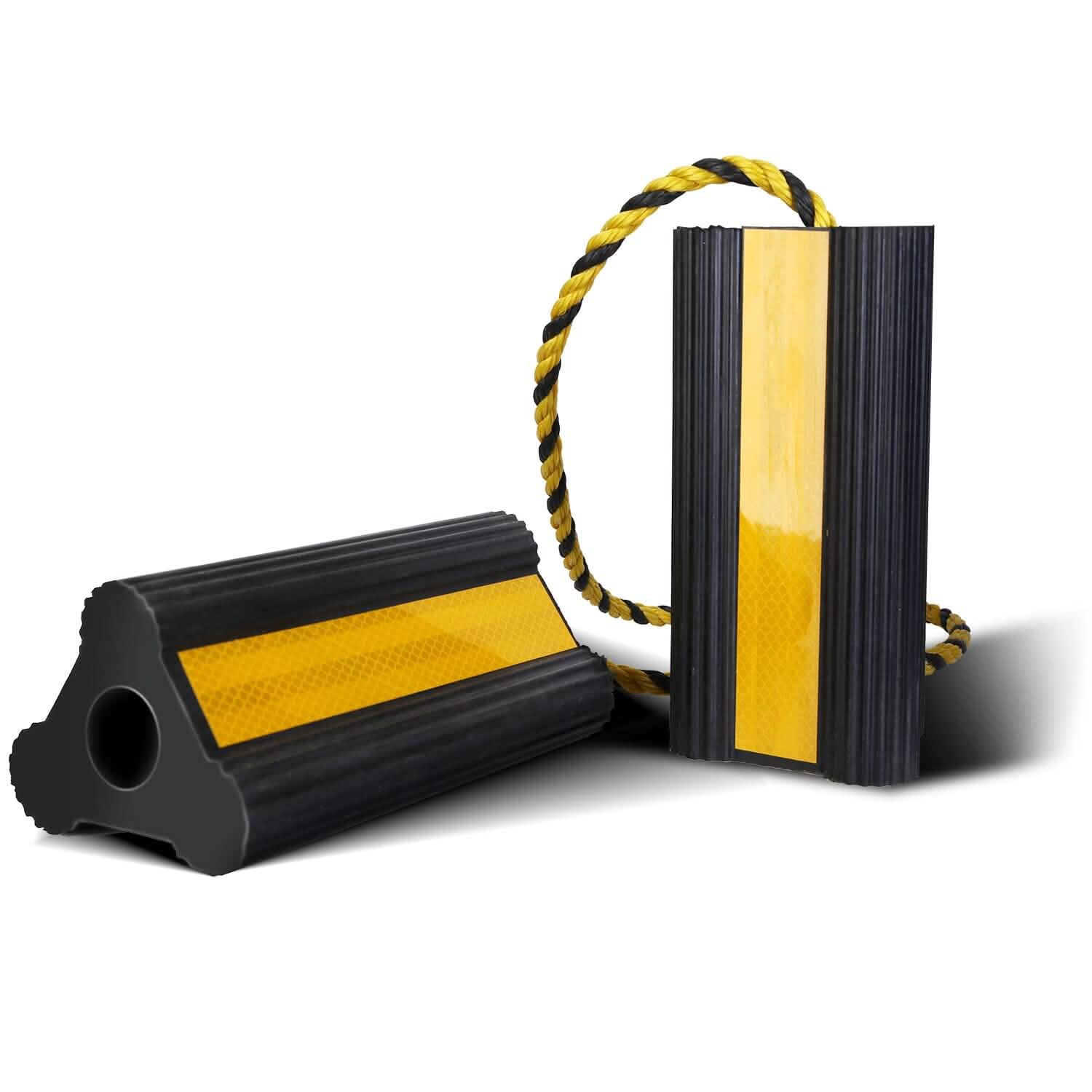 Heavy Duty Rubber Wheel Chocks DailySale