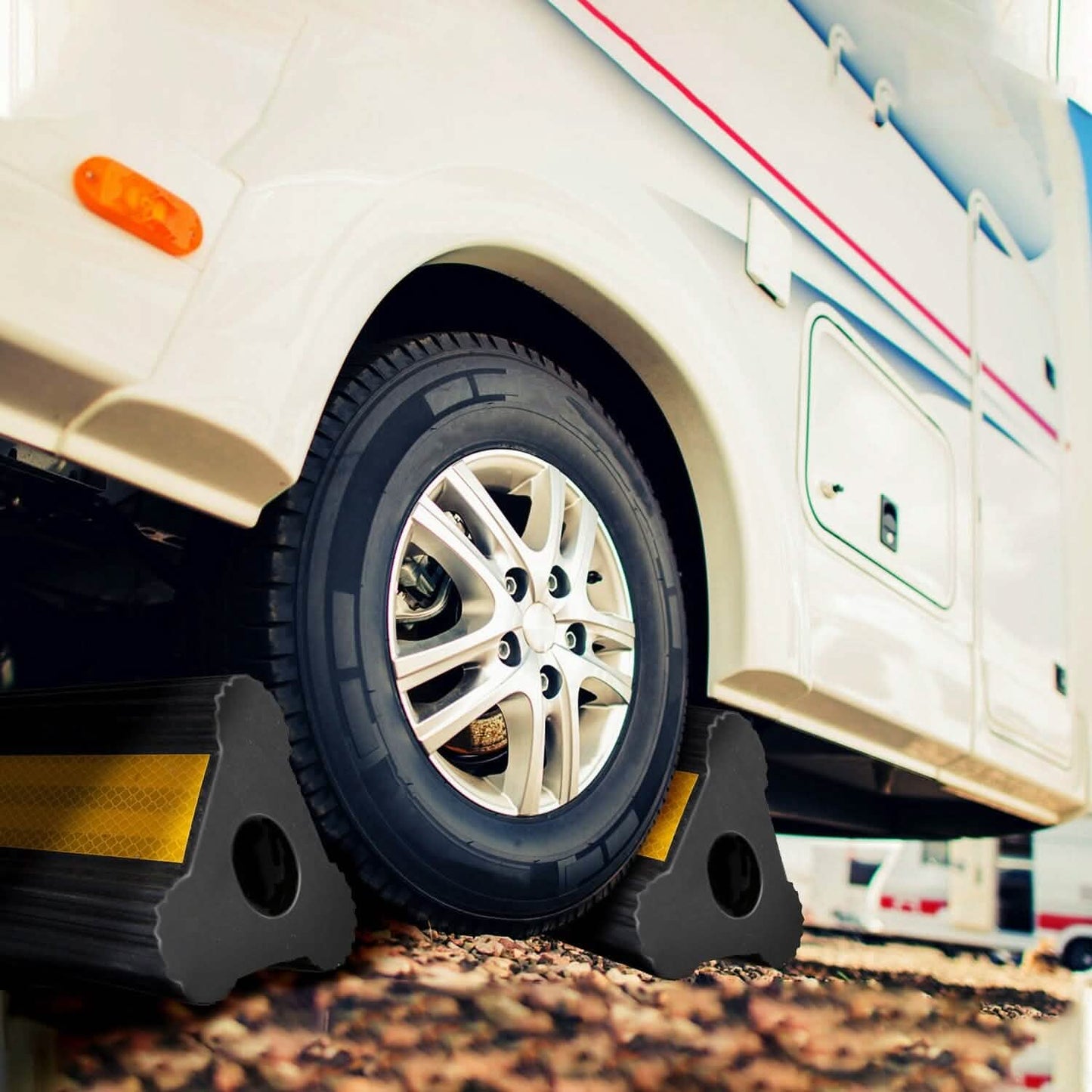 Heavy Duty Rubber Wheel Chocks DailySale