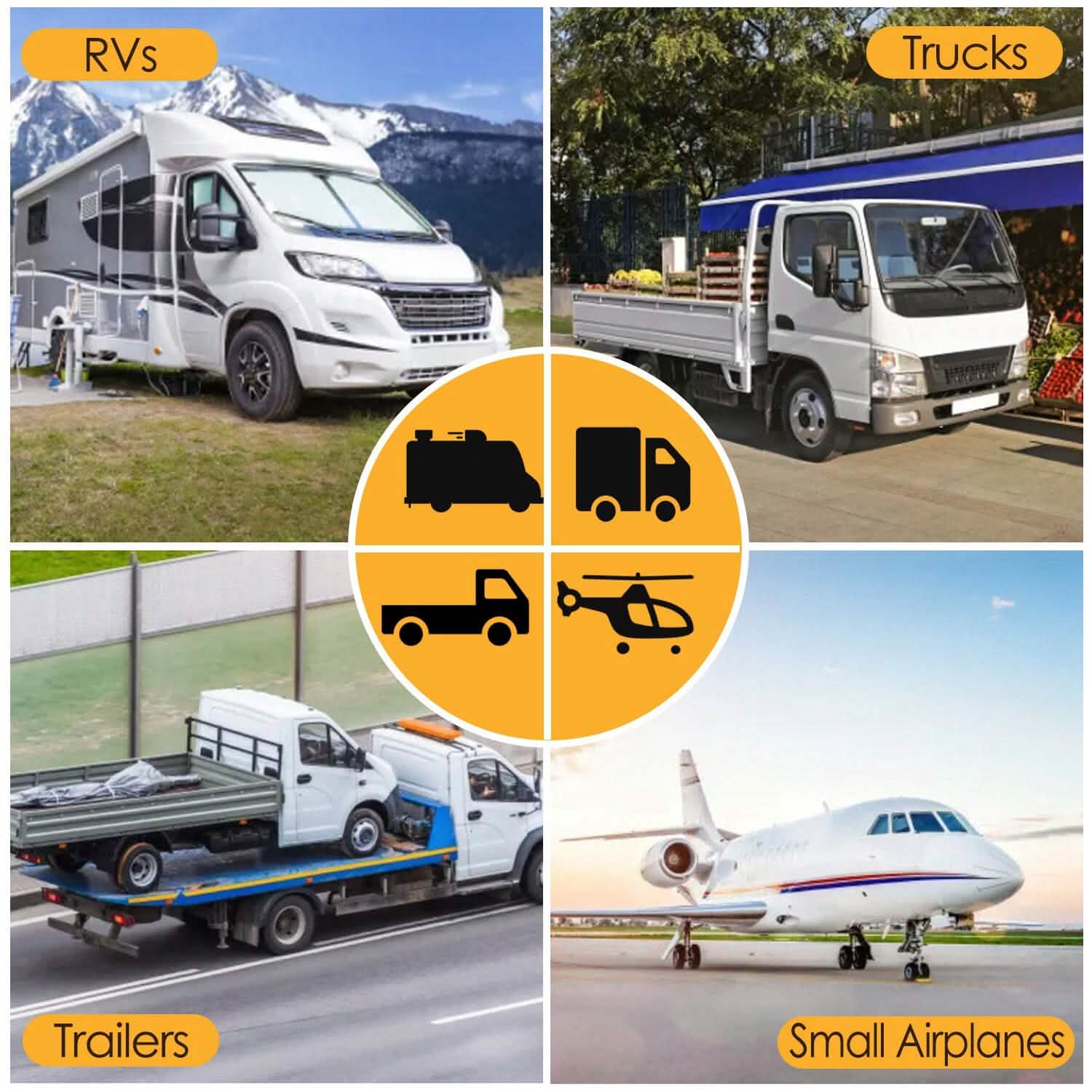 Heavy Duty Rubber Wheel Chocks DailySale
