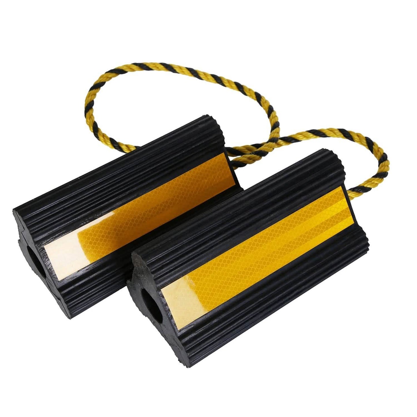 Heavy Duty Rubber Wheel Chocks DailySale