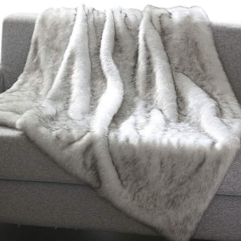 Heavy Faux Fur Throw Blanket – Assorted Styles DailySale