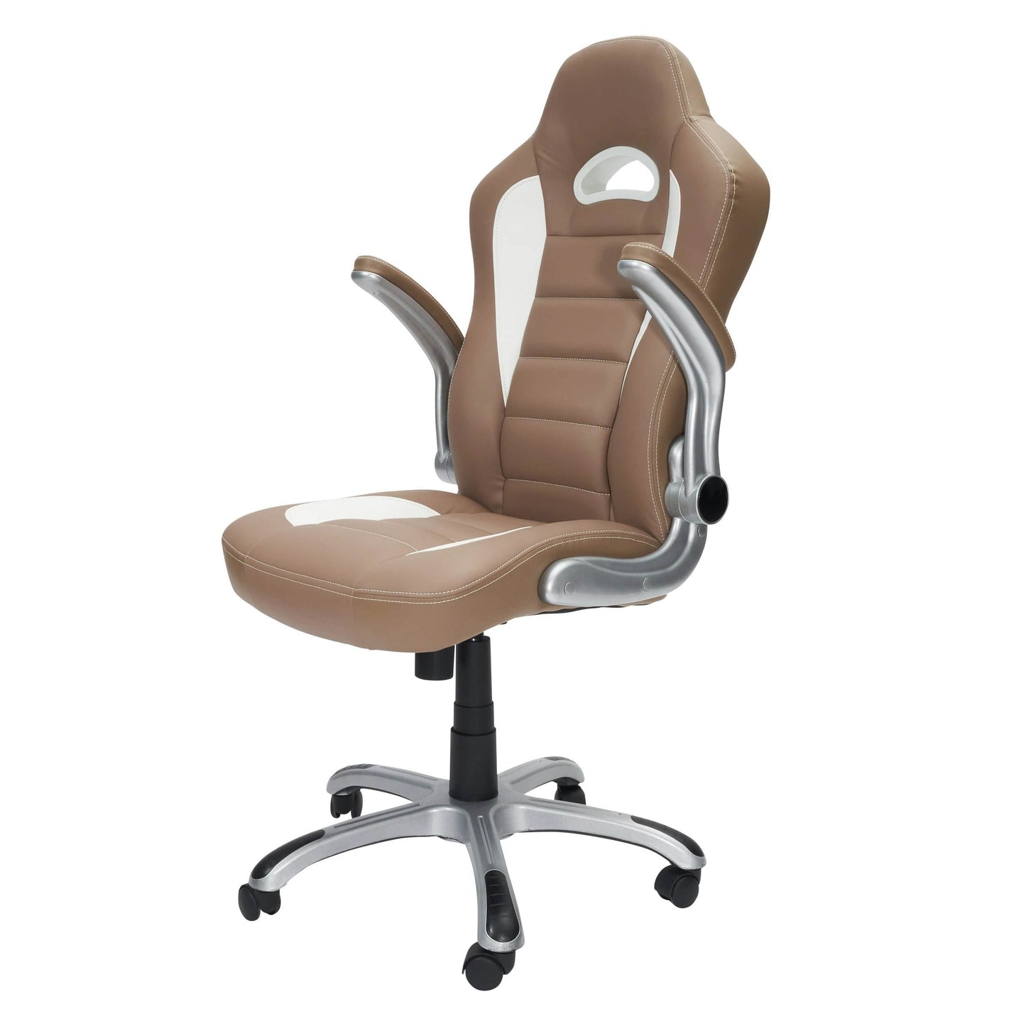 High Back Executive Sport Race Office Chair With Flip-up Arms DailySale