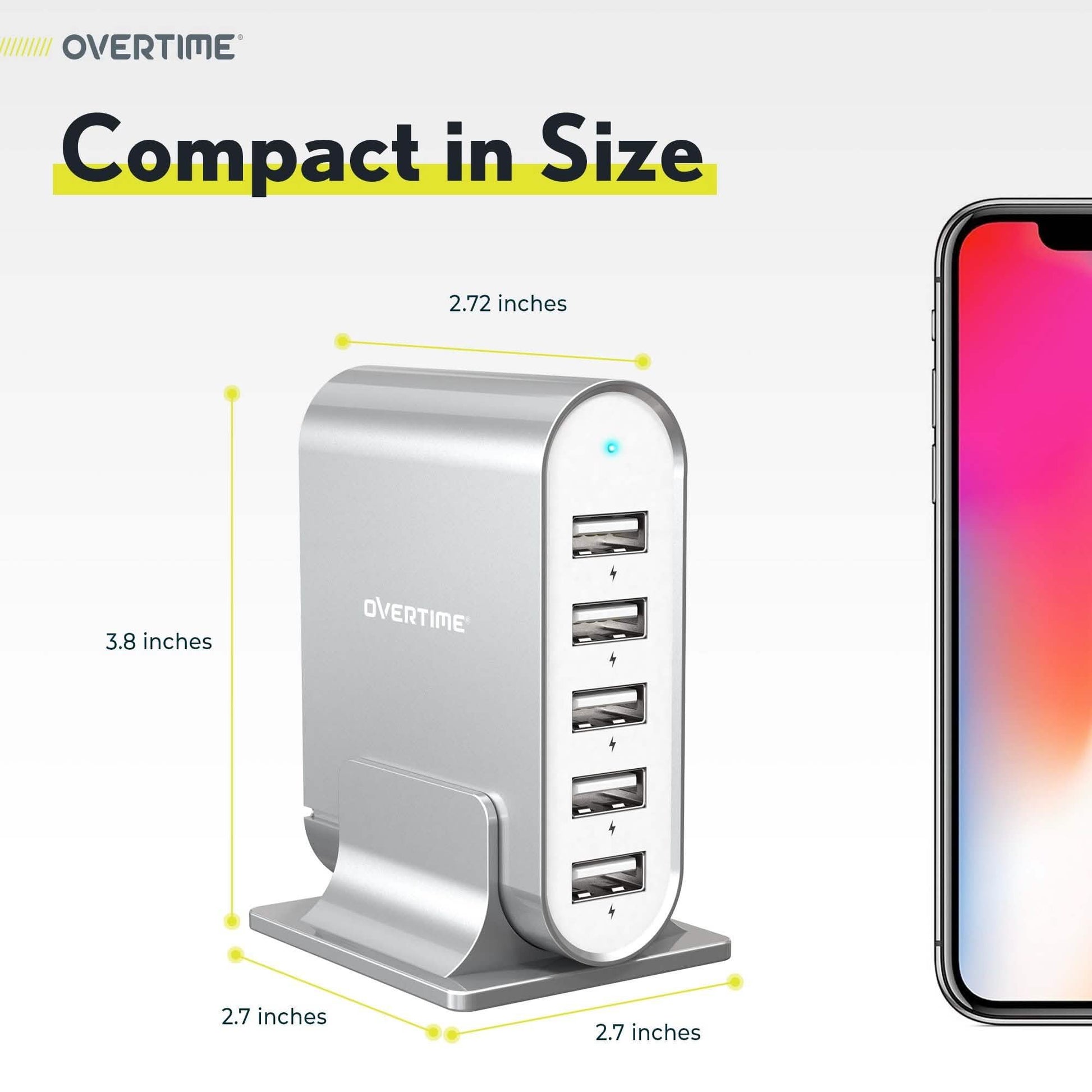 High Power 35.5W/7.1A 5-Port USB Desktop Charging Dock DailySale