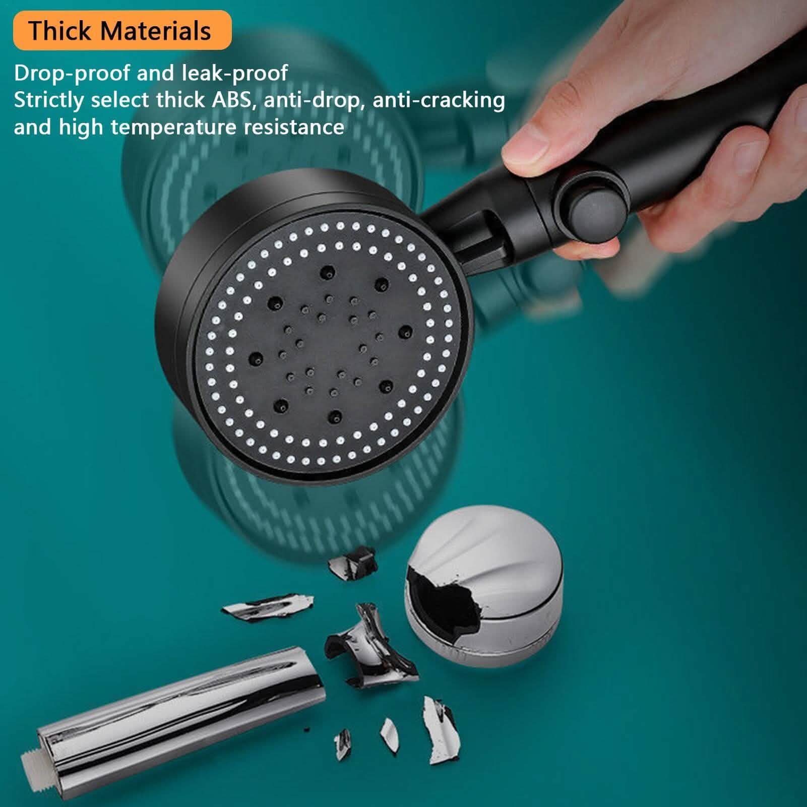 High-Pressure Shower Head 5-Modes Adjustable Faucet Aerator Water Saving DailySale
