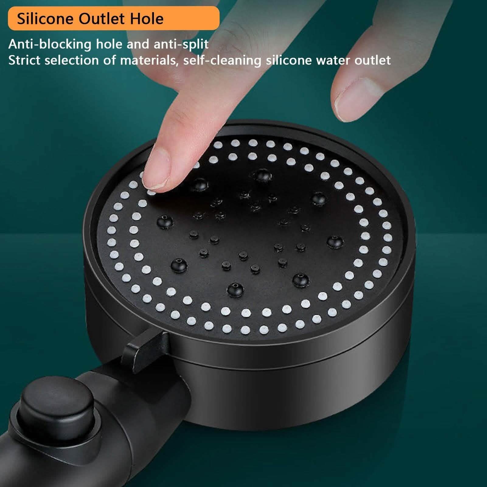 High-Pressure Shower Head 5-Modes Adjustable Faucet Aerator Water Saving DailySale