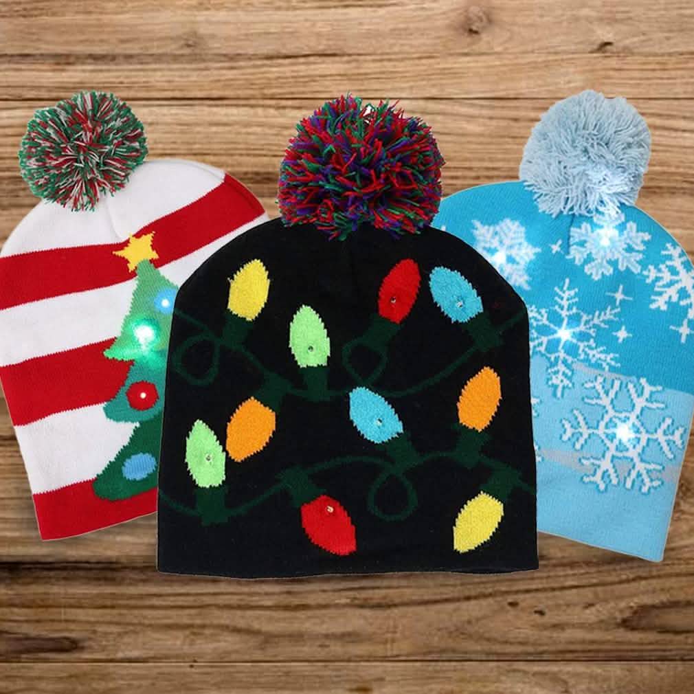 Holiday Fun LED Beanie for Men and Women DailySale