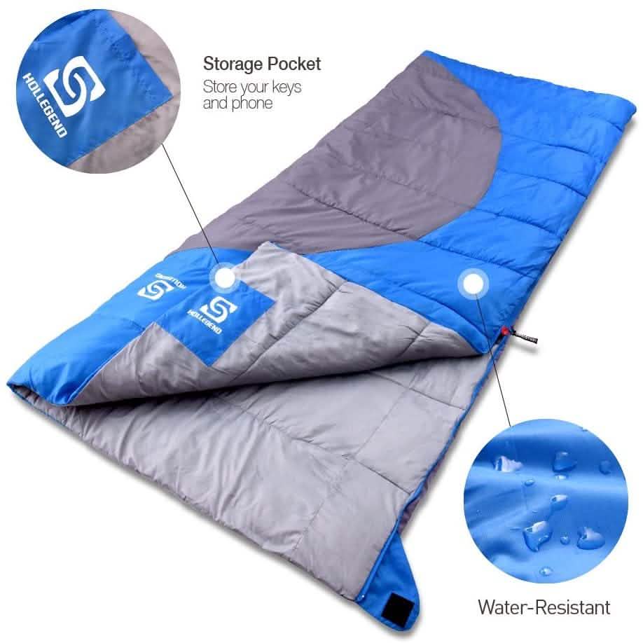 HOLLEGEND Sleeping Bag - Envelope Lightweight Portable DailySale