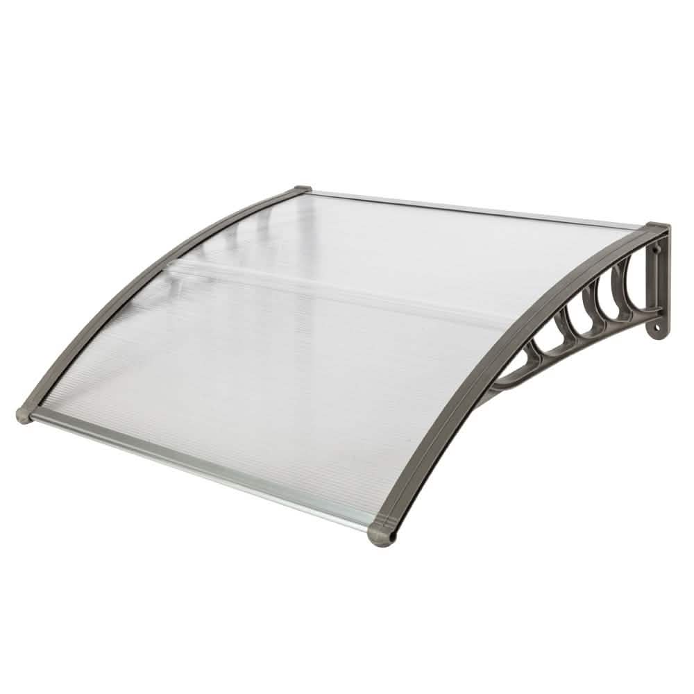 Hommoo 40"x 40" Polycarbonate Window Door Awning DailySale