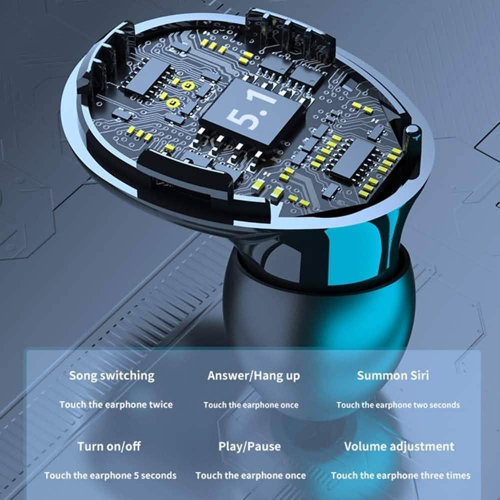 Hornorm Bluetooth 5.1 Earphones Auto Pairing Bluetooth Headphones DailySale