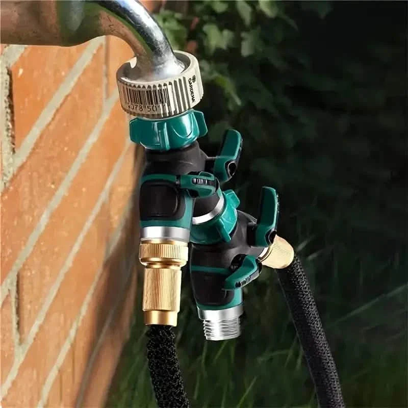 Hose Splitter 2 Way 3/4" Faucet Y Connector with Shut-off Valve DailySale