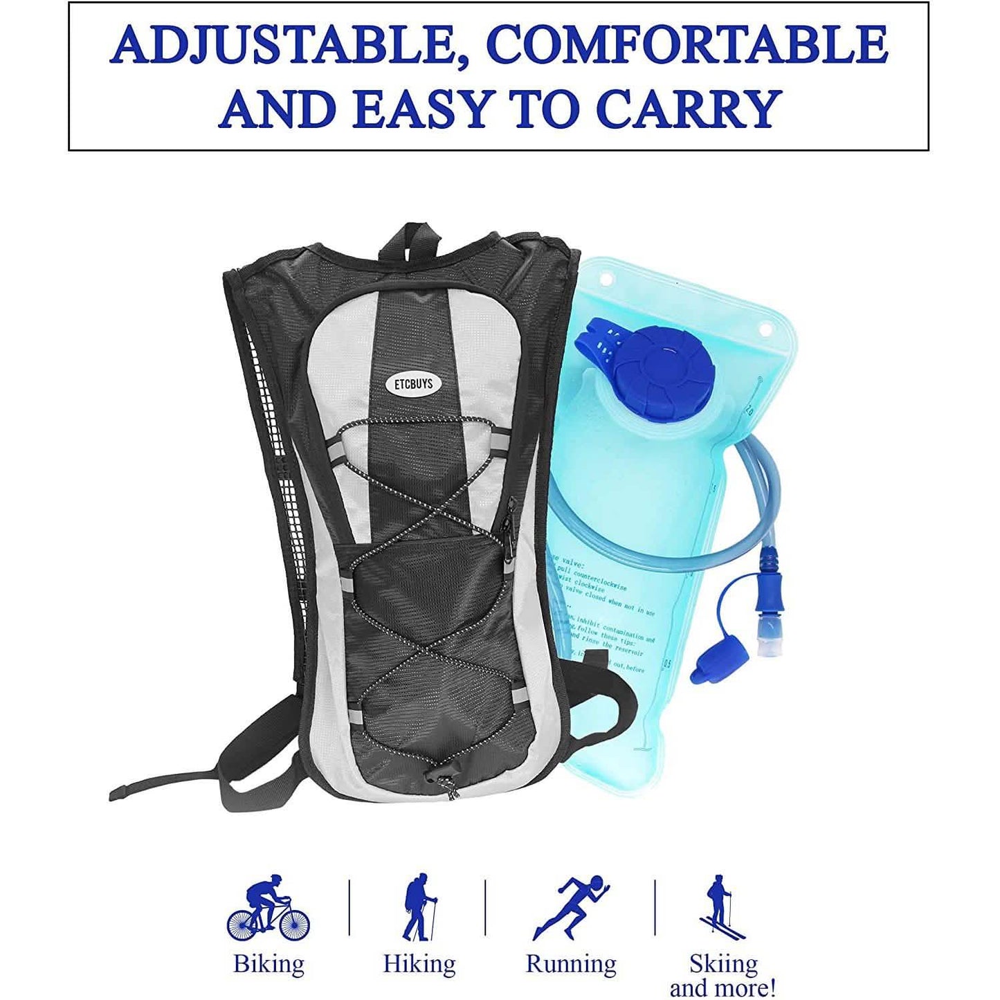 Hydration Backpack - Insulated Water Bladder DailySale